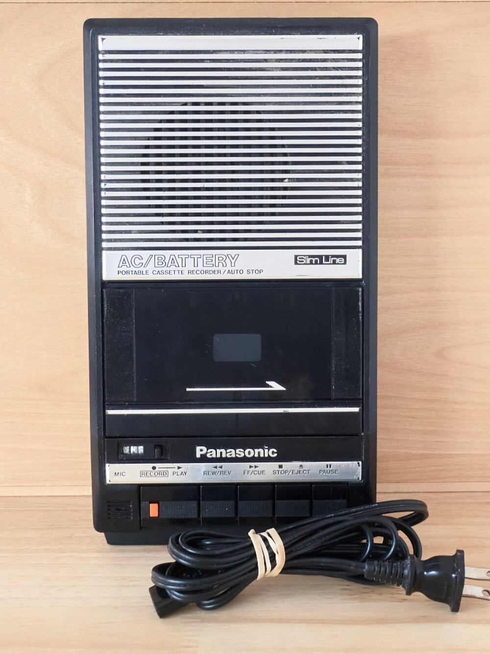Vintage Panasonic RQ-2104 Slim Line Portable Cassette Recorder Player
